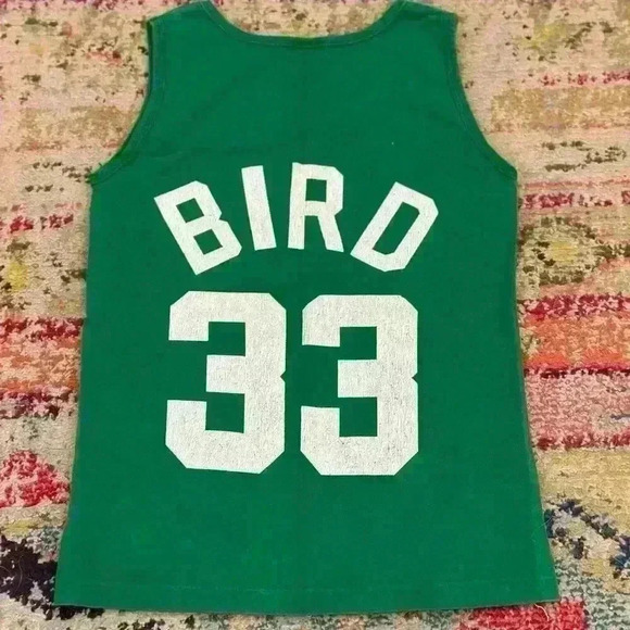 STARTER 1980s LARRY BIRD #33 TANK TOP RARE VINTAGE MADE IN USA‎ SIZE S 34-36 - Picture 2 of 6